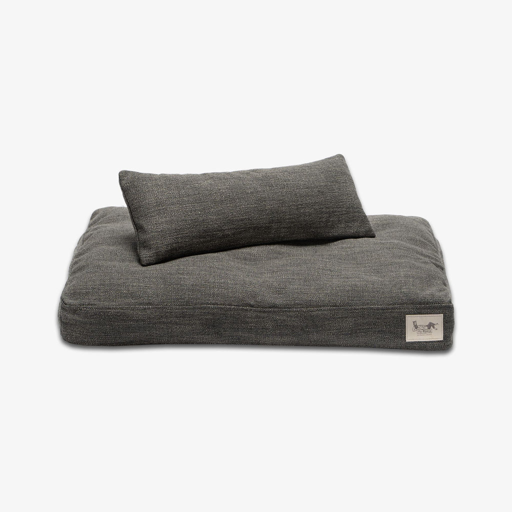 SET Handmade dog bed + cushion filled with 100% alpaca fibre