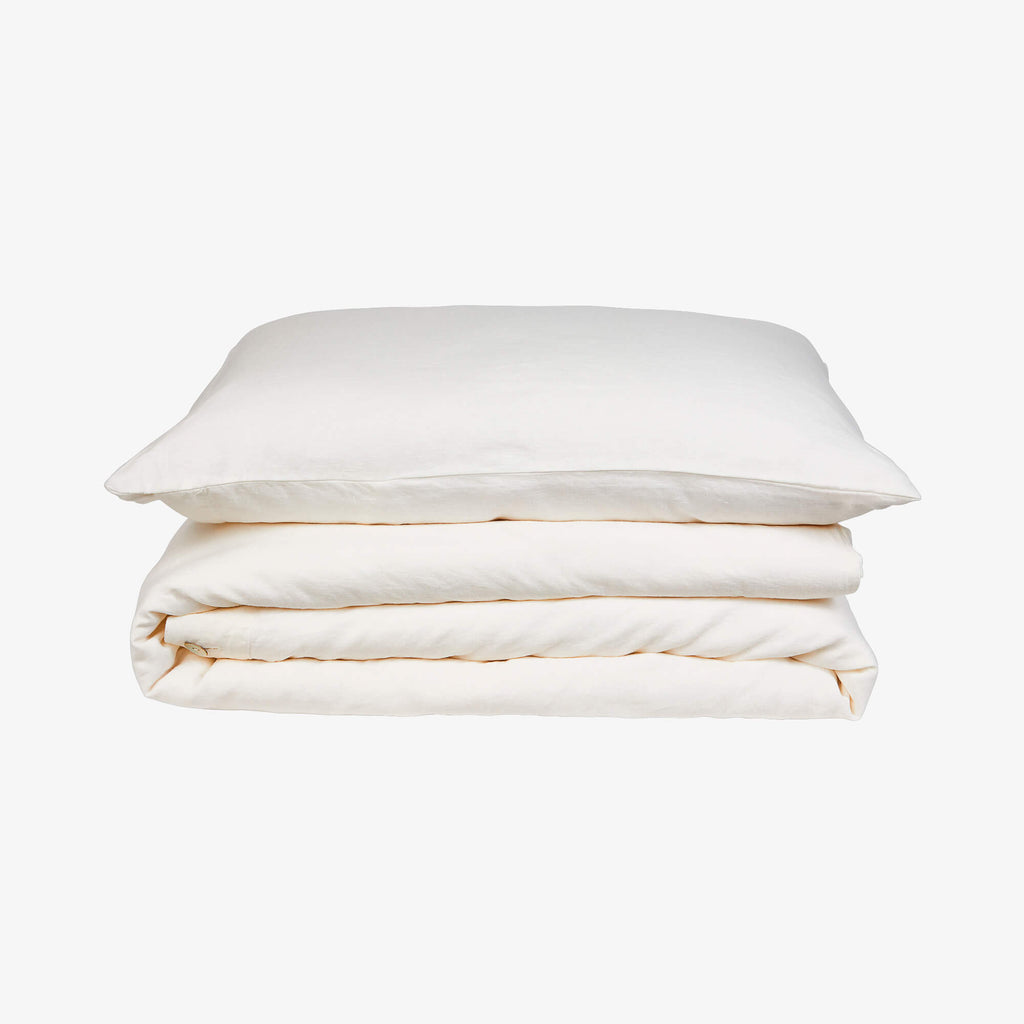 Duvet cover MyAlpaca LOVES LINEN, Vanilla Cloud