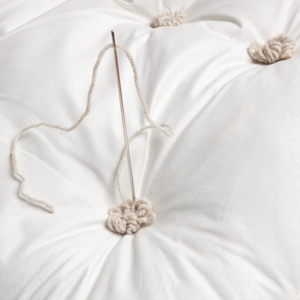 Handmade dog mattress filled with 100% alpaca fibre
