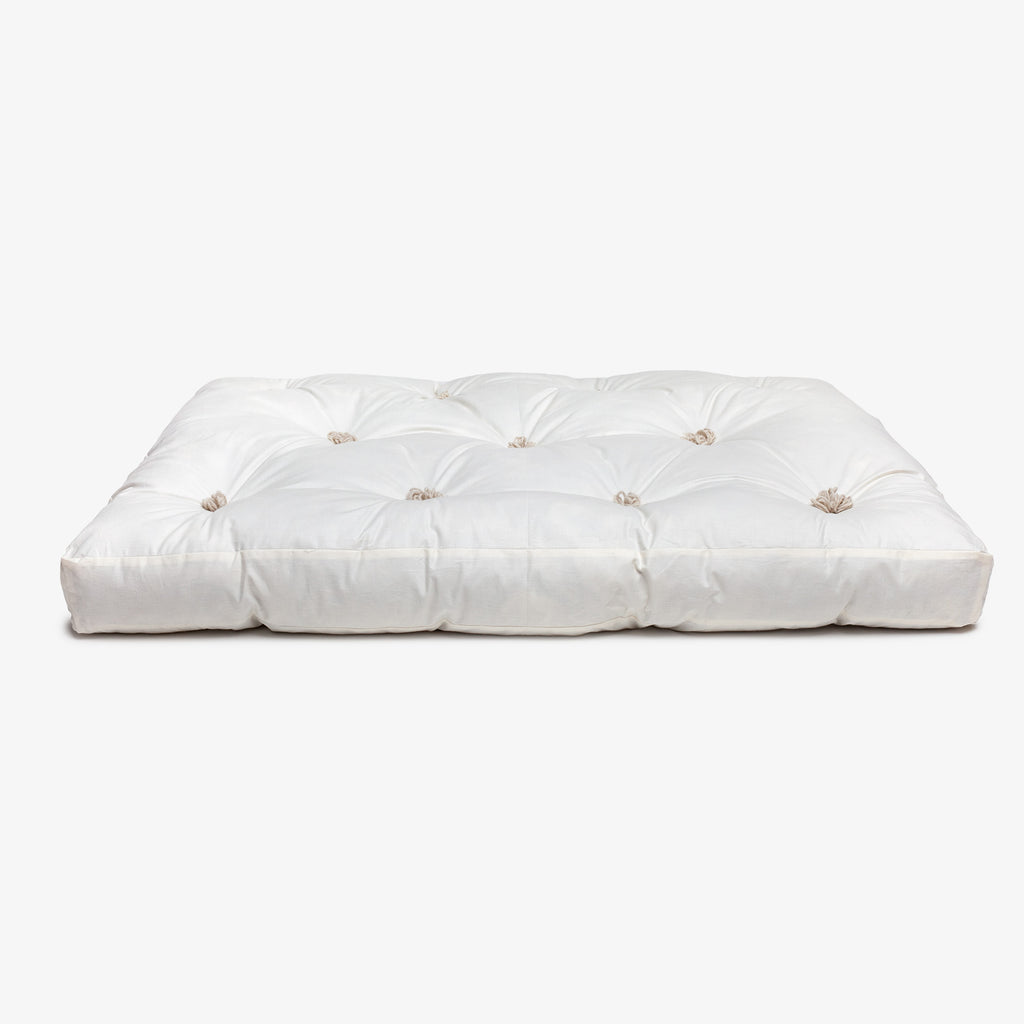 Handmade dog mattress filled with 100% alpaca fibre